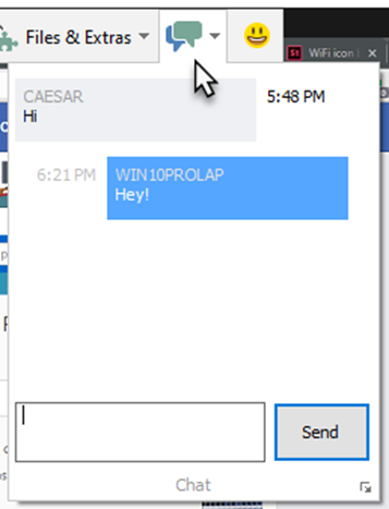teamviewer chat