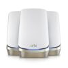 NETGEAR Orbi Quad-Band WiFi 6E Mesh Network System (RBKE963), Router + 2 Satellite Extenders, Security Features, Up to 10.8 Gbps, Coverage up to 9,000 sq. ft., 200 Devices, 10 Gig Internet Port